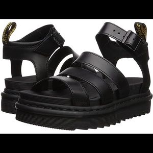 Dr. Martens Black Blaire Brando Sandals eu 41
